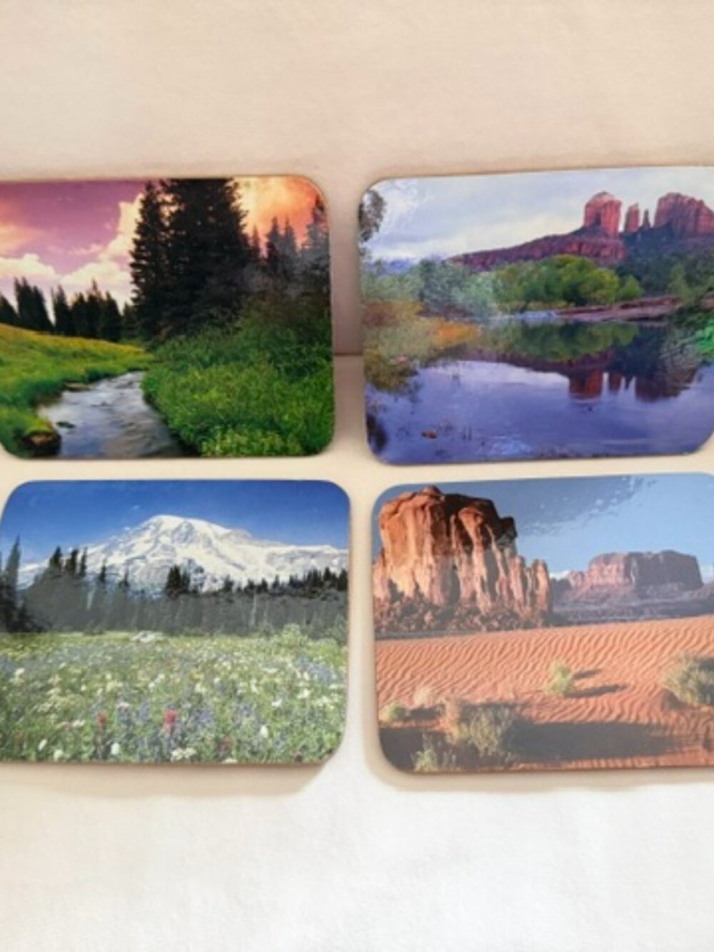 Set of Four Nature Photograph Coasters
